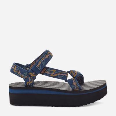 Navy Teva Flatform Universal Women's Flatforms | SA2OGVW