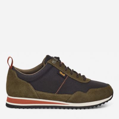 Olive / Black Teva Highside Men's Boots | D25LIZA