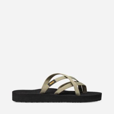 Olive Teva Olowahu Women's Flip Flops | 0JNUZE6