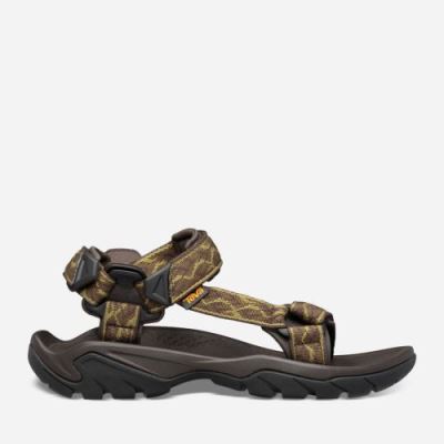 Olive Teva Terra Fi 5 Universal Men's Sandals | CUMONGT