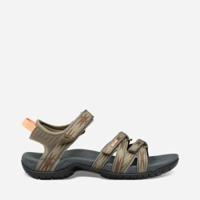 Olive Teva Tirra Women's Sandals | 38PE7MU