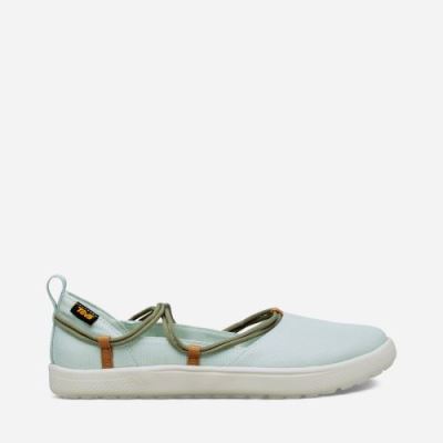 Olive Teva Voya Infinity MJ Women's Slip Ons | HT2BM03