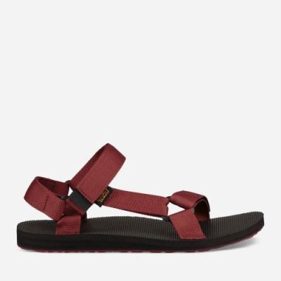 Red Dark Red Teva Original Universal Men's Sandals | MIF3RDQ