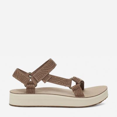 Sand Dune Teva Midform Universal Geometric Women's Flatforms | IMXLIN8