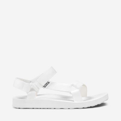 White Teva Original Universal Women's Sandals | ZLHNSHV